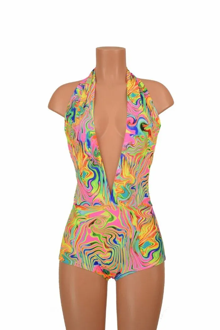 "Josie" Romper in Neon Flux