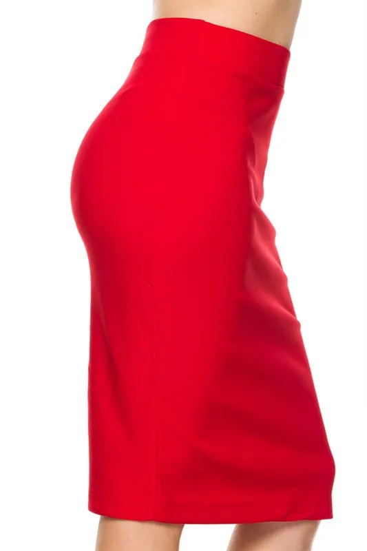 Red Pencil Skirt