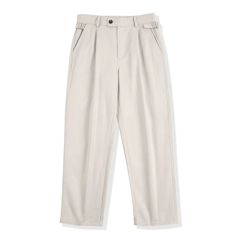 Retro Naples Trousers Gentleman Straight Leisure Design Pants