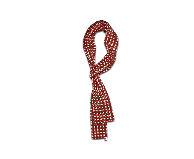 Rust Dot Japanese scarf