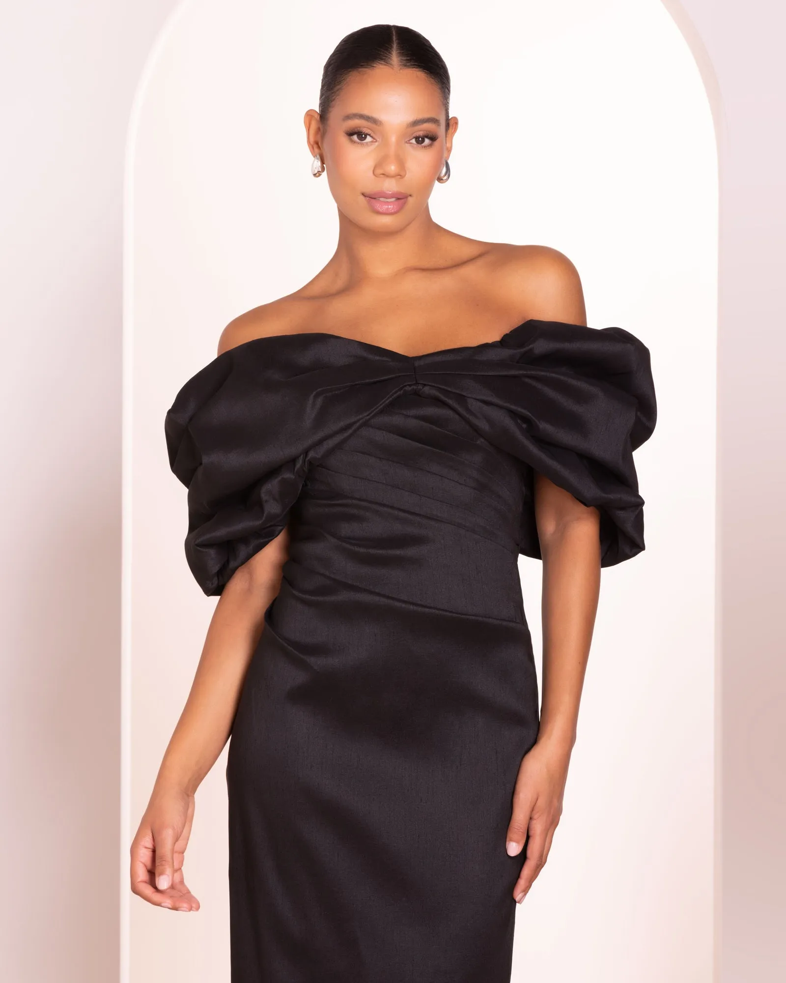 Safina Off Shoulder Midi Dress