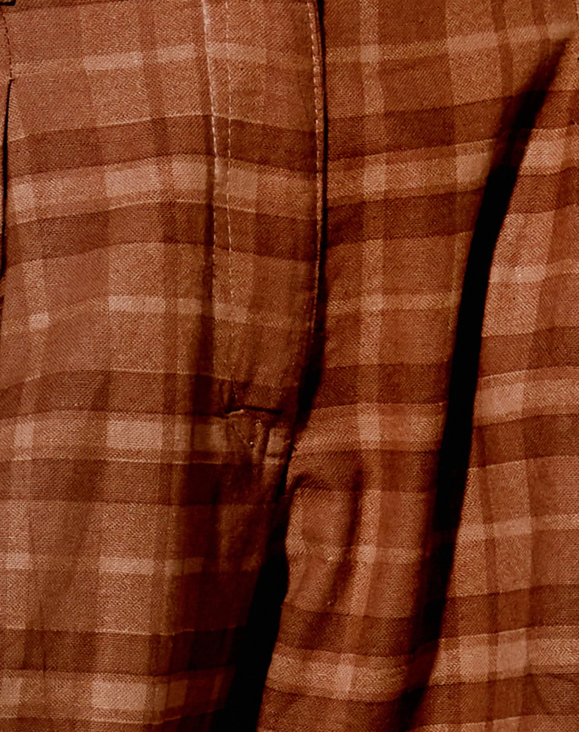 Sakila Trouser in Brown Check