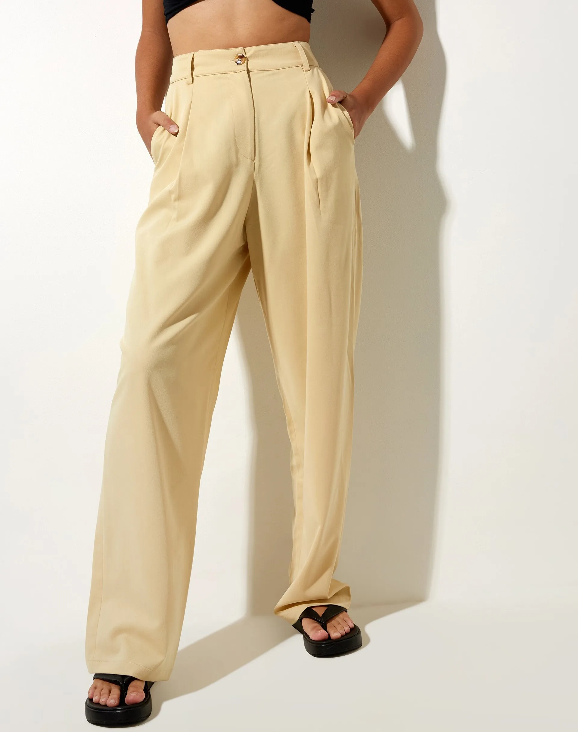 Sakila Trouser in Buttercream