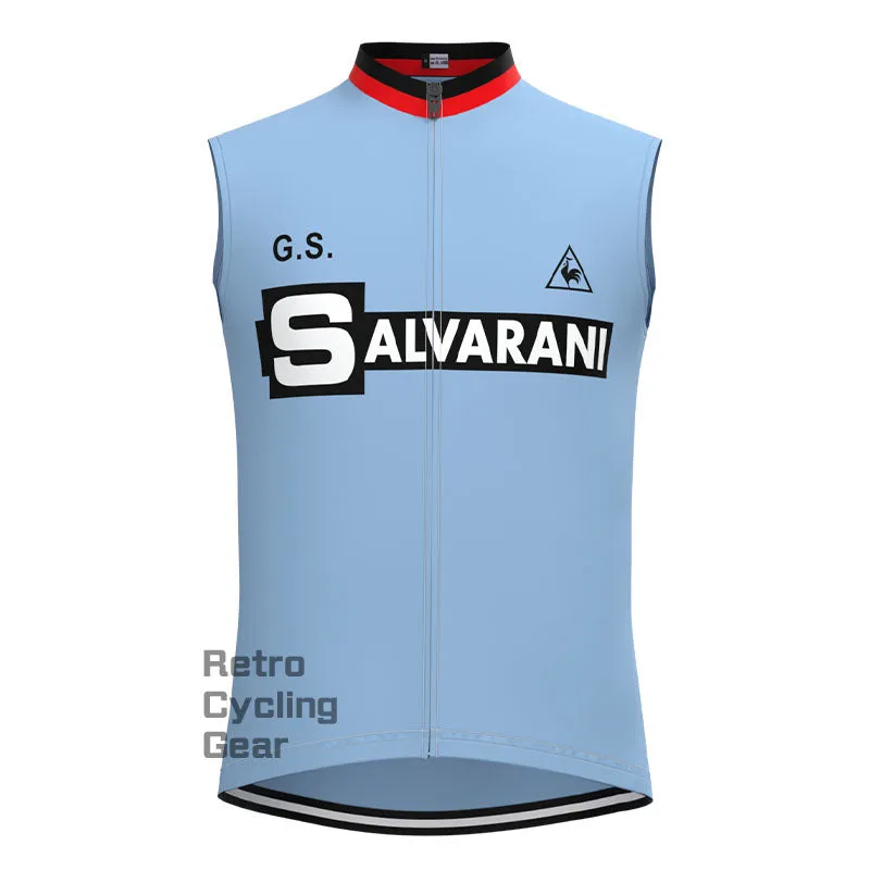 SALVARANI Blue Retro Long Sleeve Cycling Kit