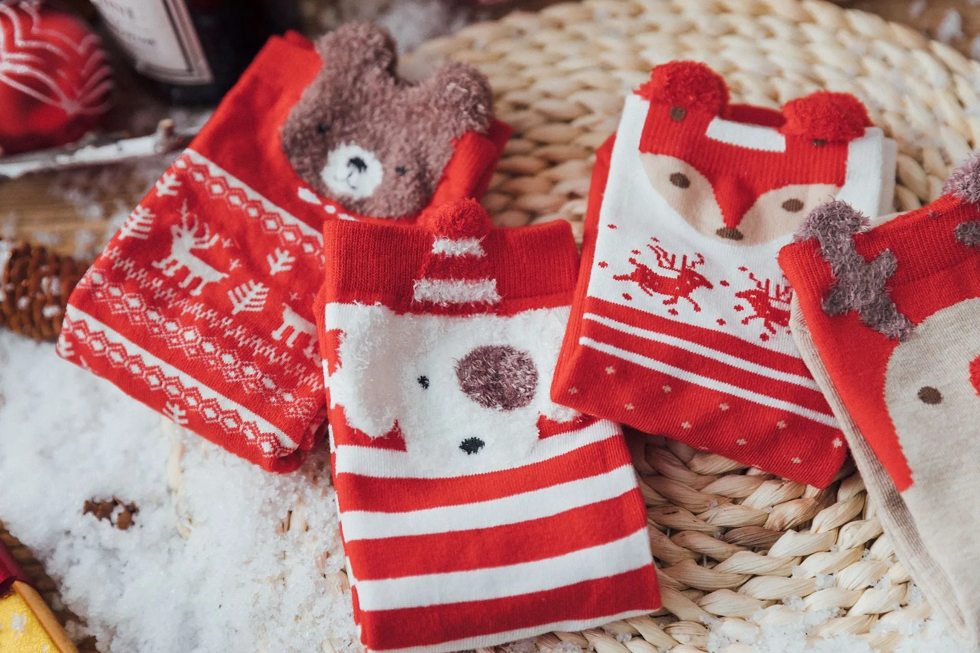 Santa Claus Socks Cotton Socks Christmas Boxed Set