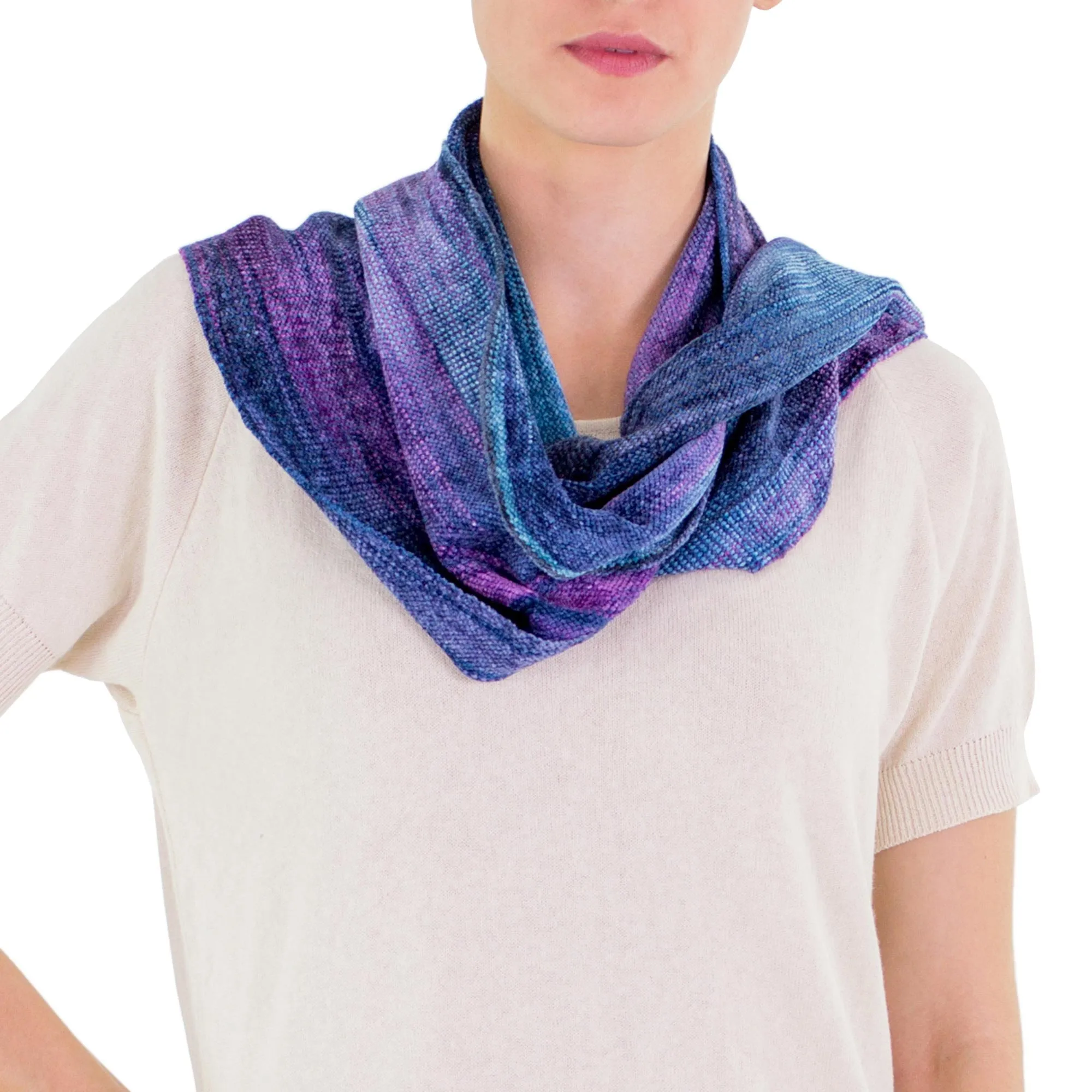 Sapphire Dreamer Blue Bamboo Scarf