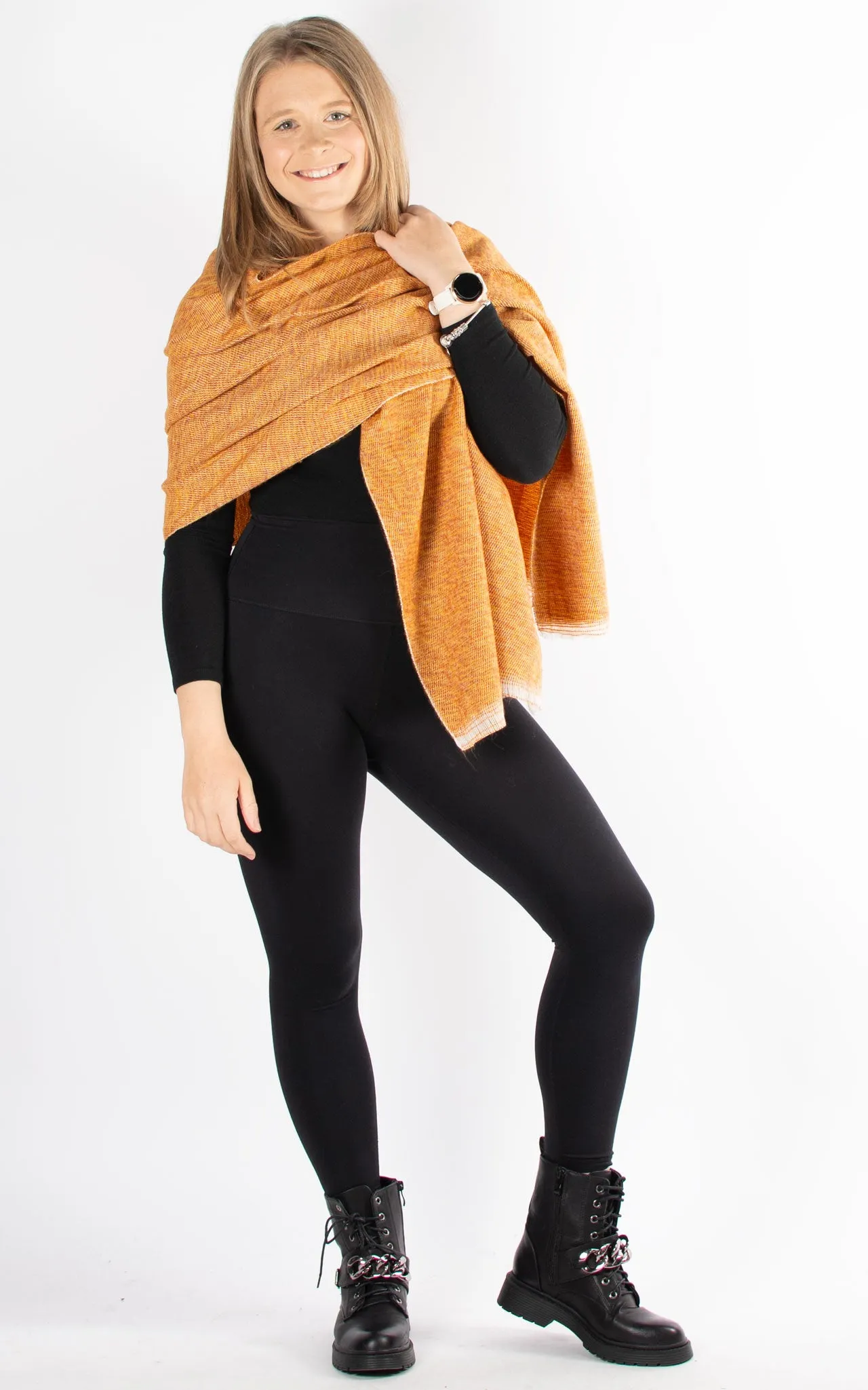 Scarf | Fine Knit | Orange