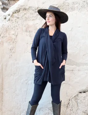 Shawl Collar Origami Tunic