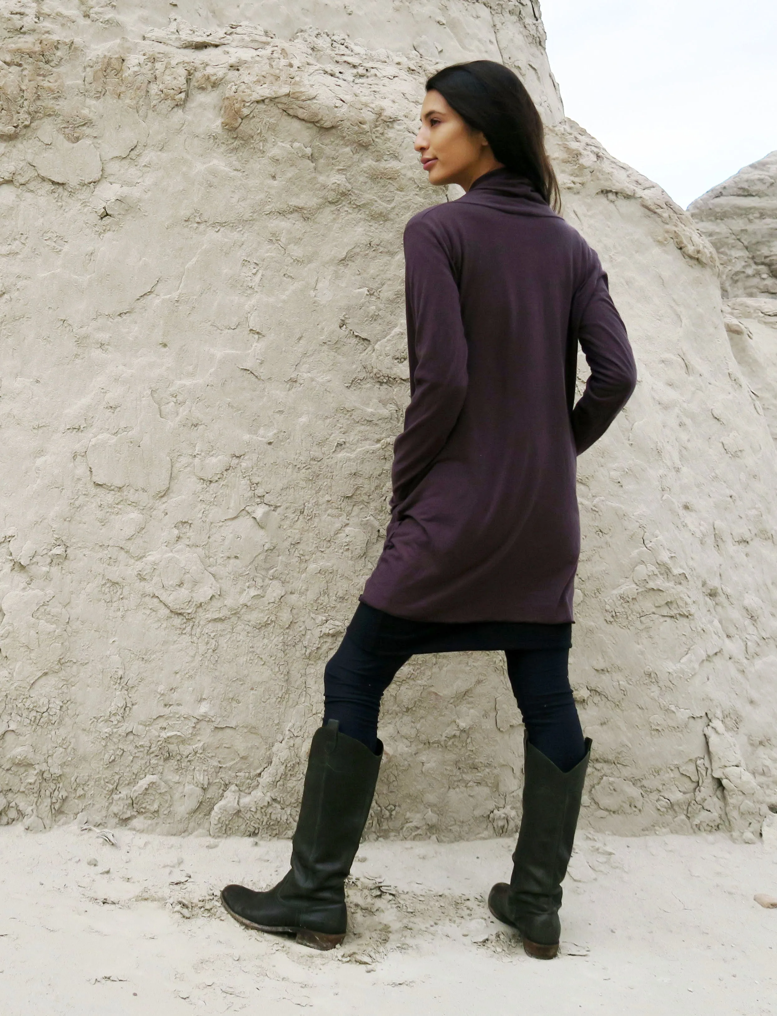 Shawl Collar Origami Tunic