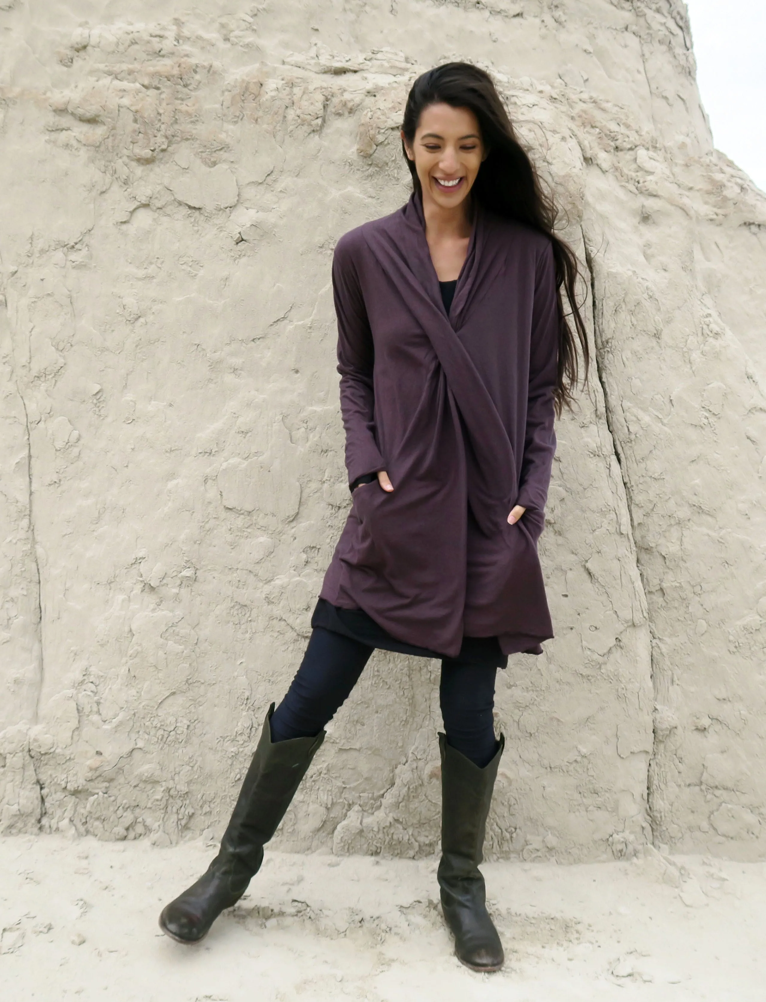 Shawl Collar Origami Tunic