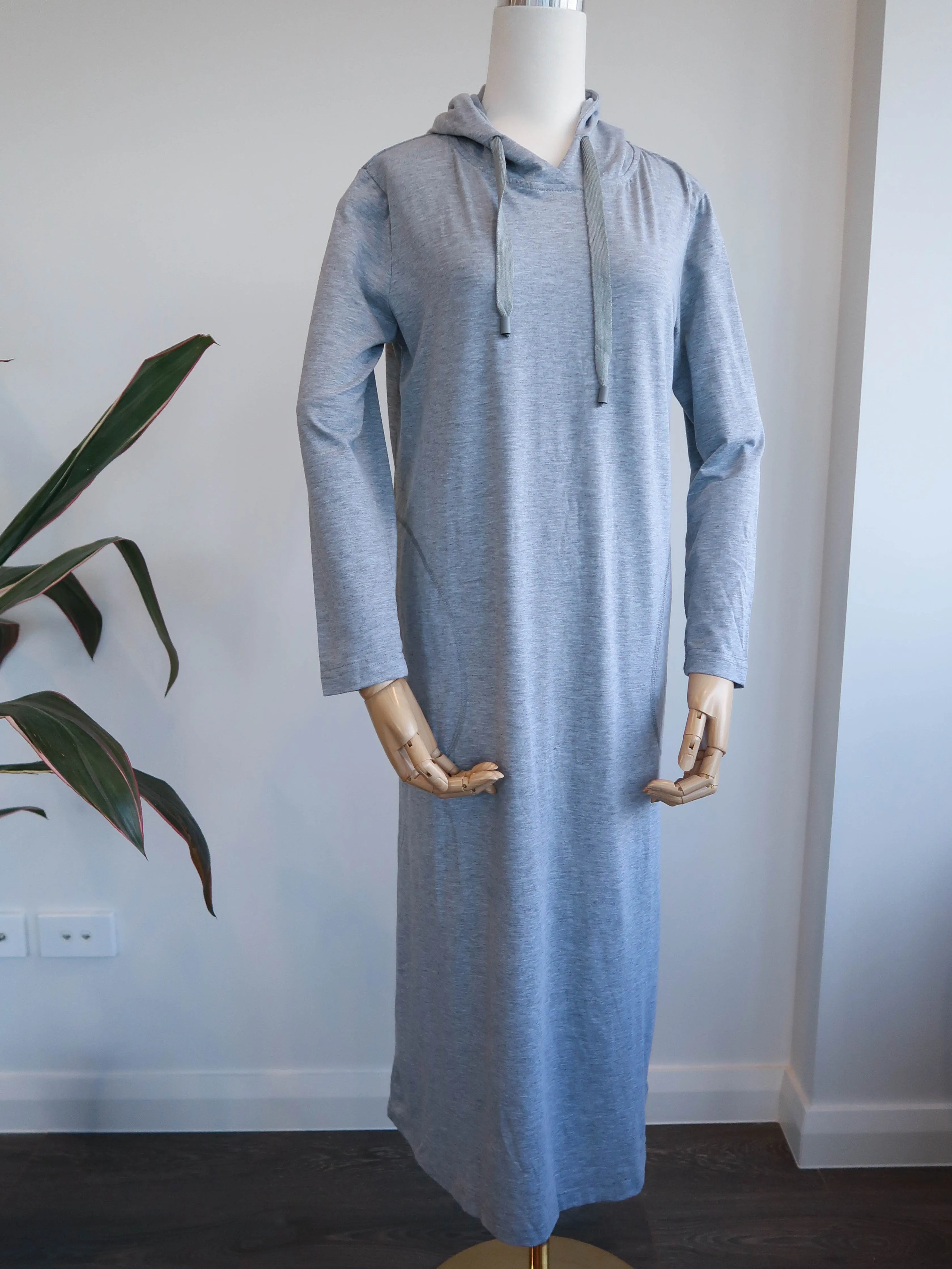 Silk Cotton Lounge Wear- Grey/Navy