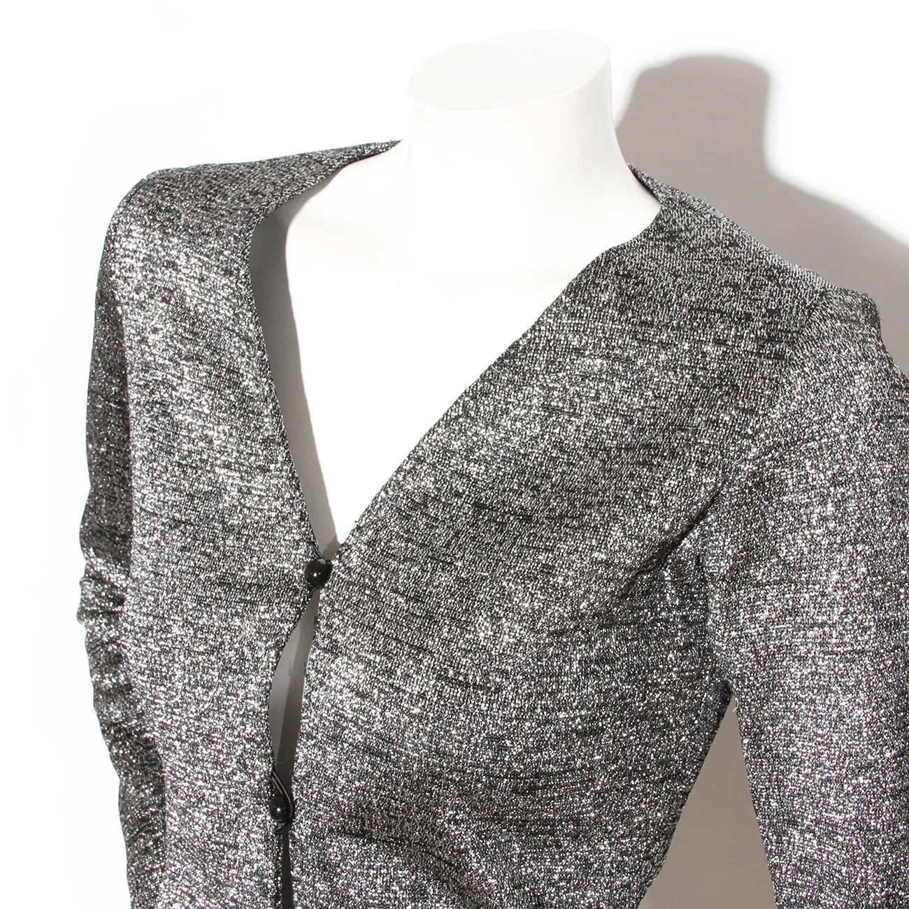 Silver Lurex Cardigan