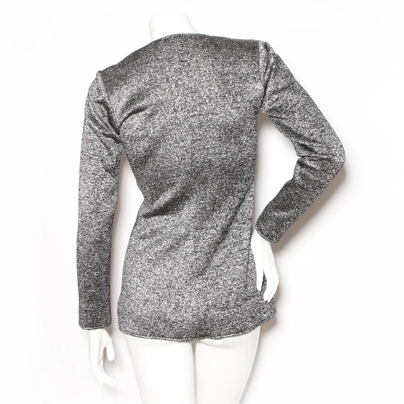 Silver Lurex Cardigan