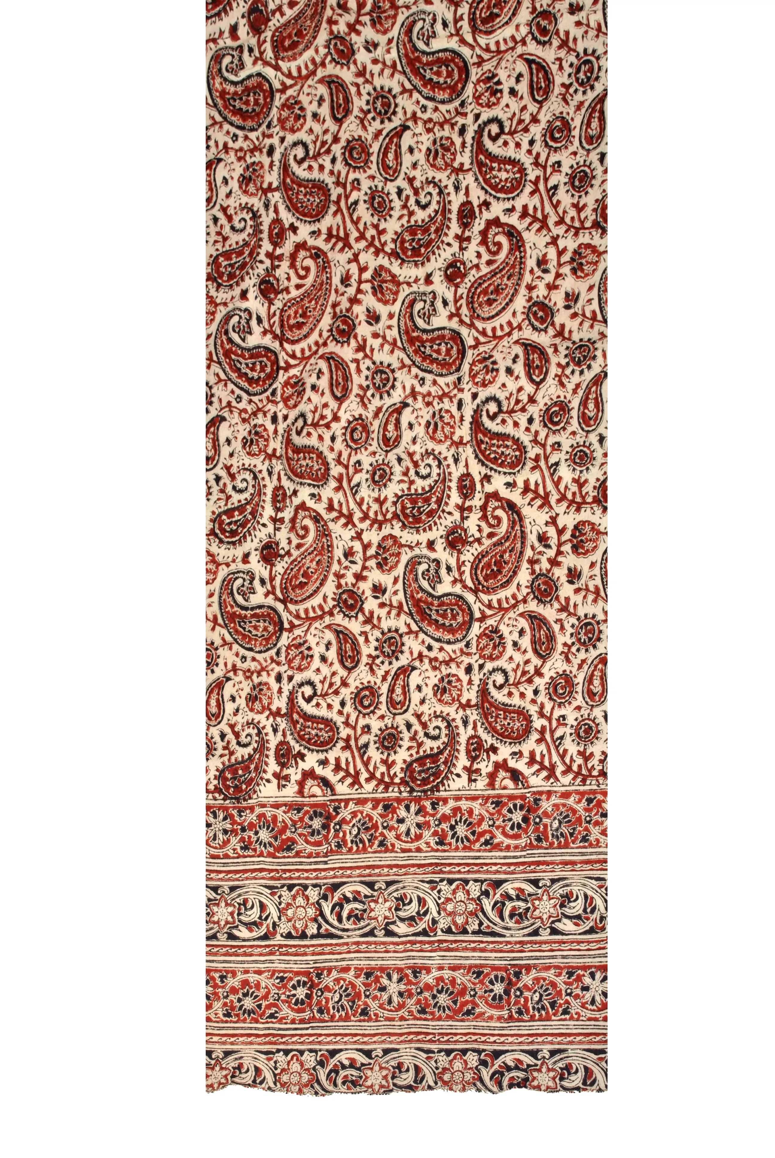 SOP0008 - Kalamkari Oblong Scarf with border print