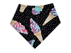 Sprinkles Ice Cream - Eco-Friendly Snap On Bandana - Made in the USA