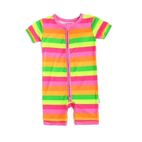 Stephanie Stripe SHORTY ZIP