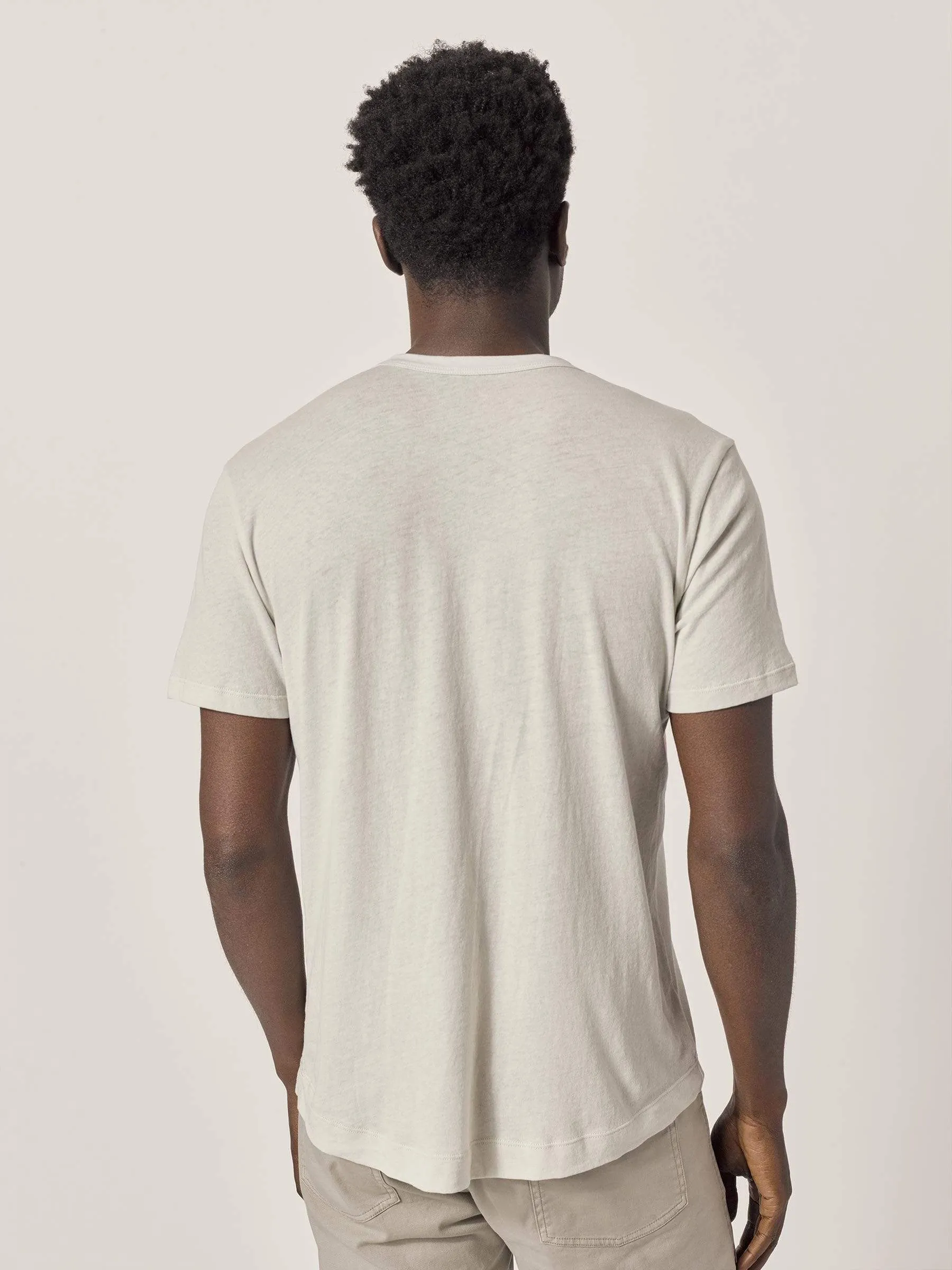 Stone Costa Curved Hem Tee