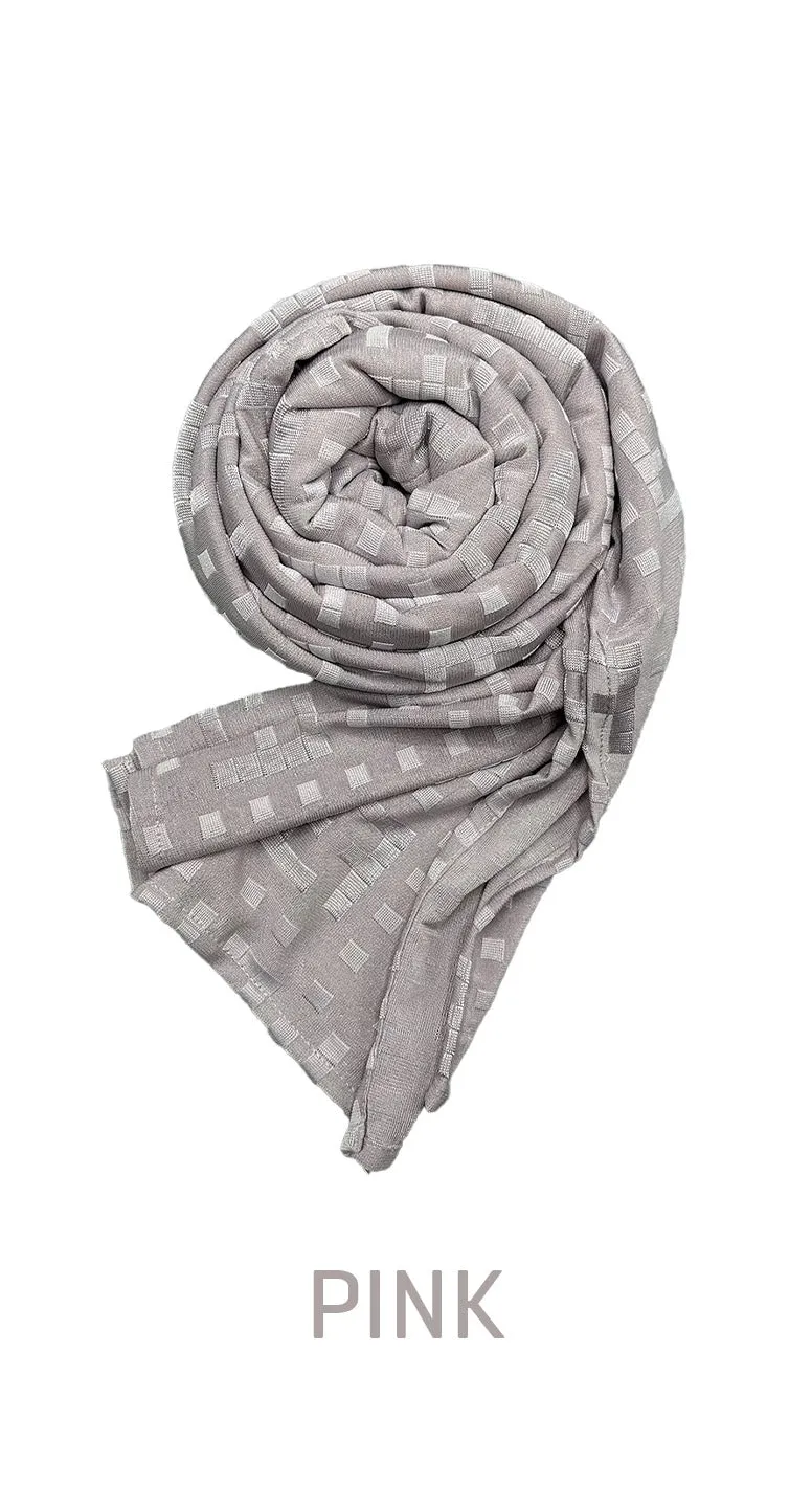 Stretch Long Scarf with “F” pattern - amiiraa