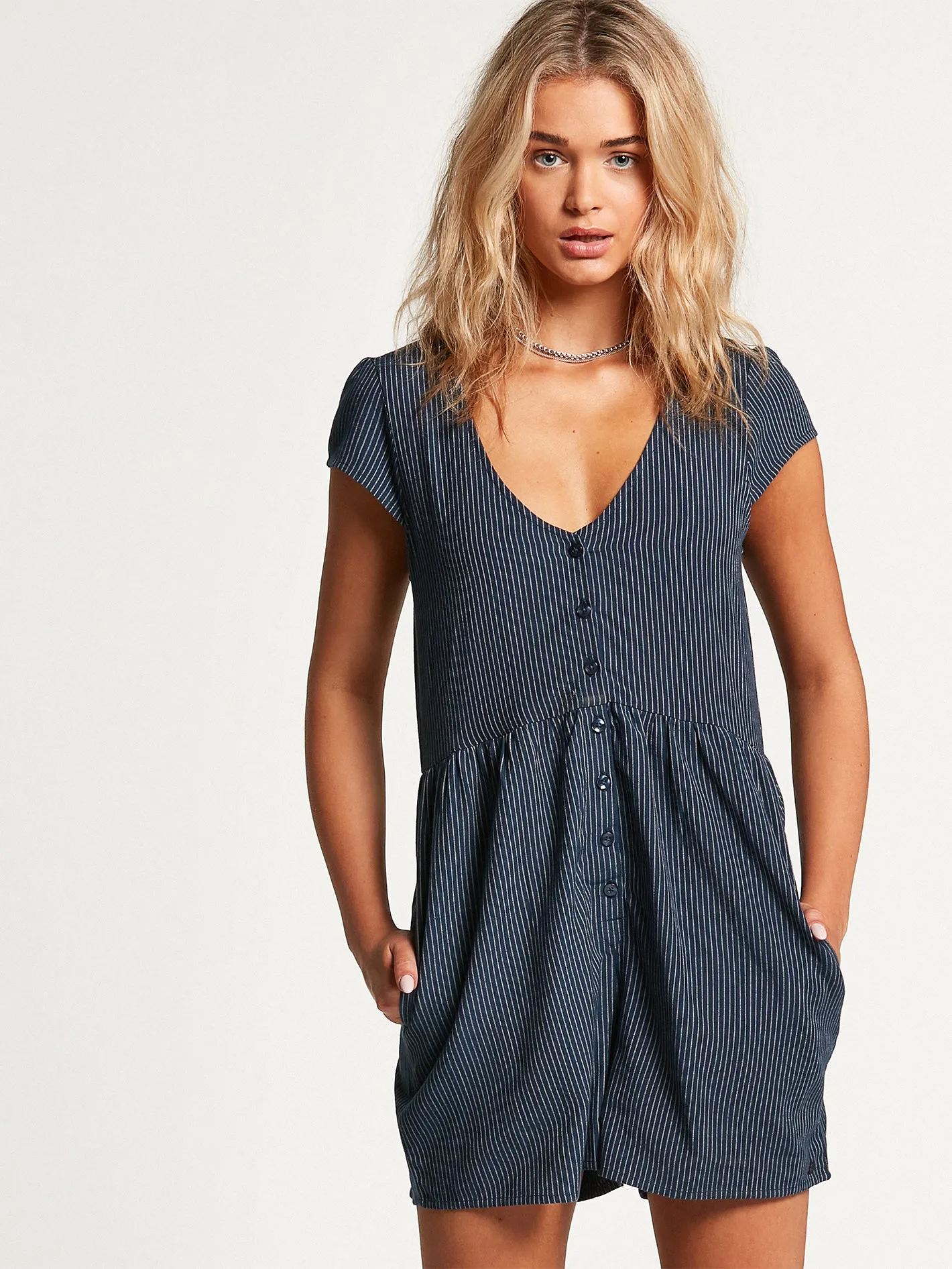 Strutin Romper - Engineer Stripe