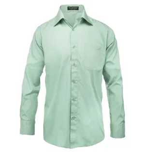 The Essential Solid Lite Green Dress Shirt