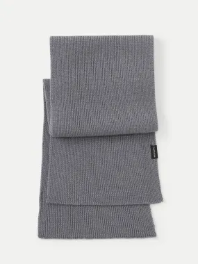 The Merino Wool Scarf  in Medium Grey