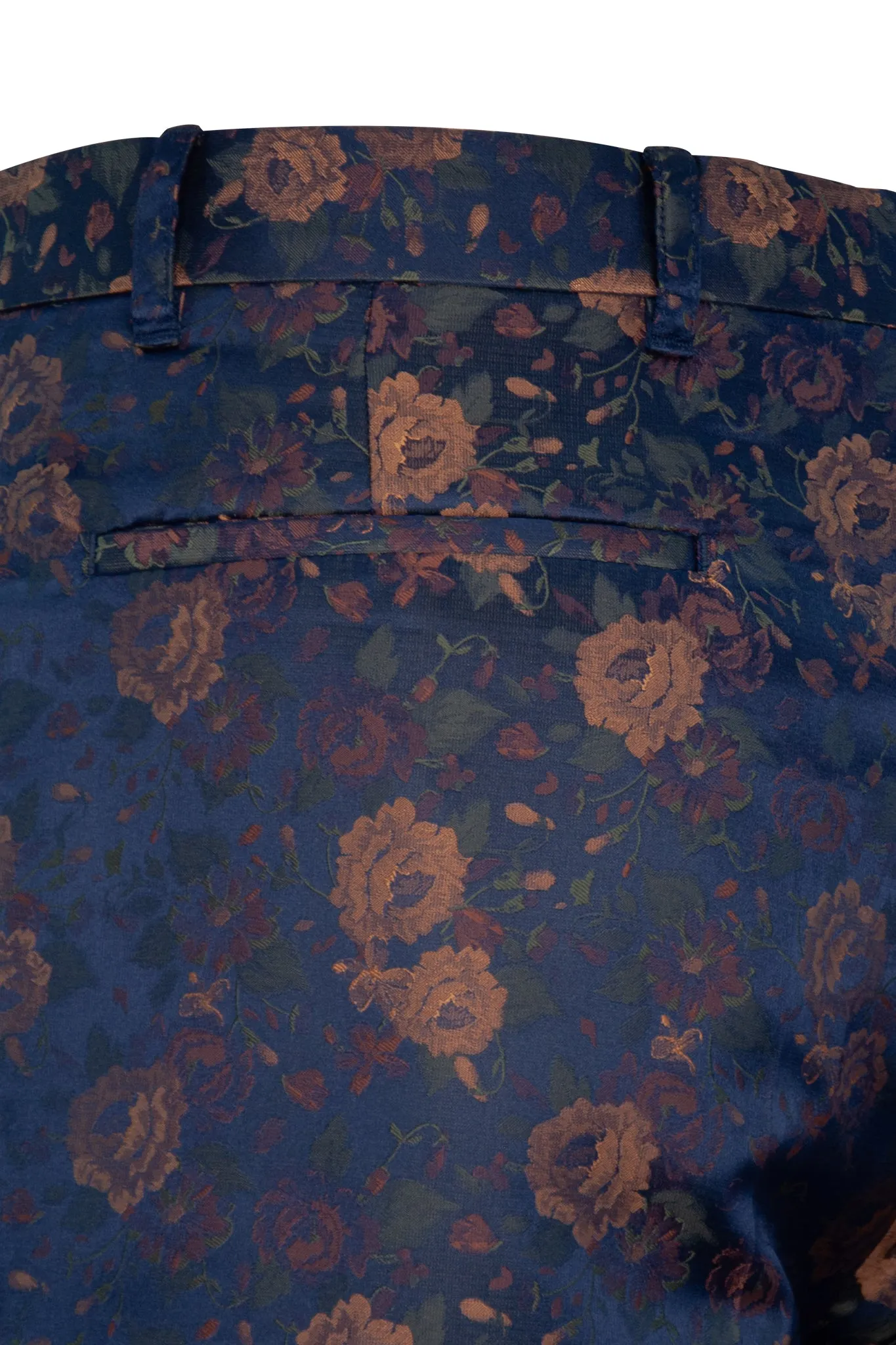 The Netherwood Navy Floral Paisley Suit