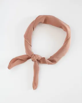 'The Scout' Washable Silk Scarf in Rose Gold