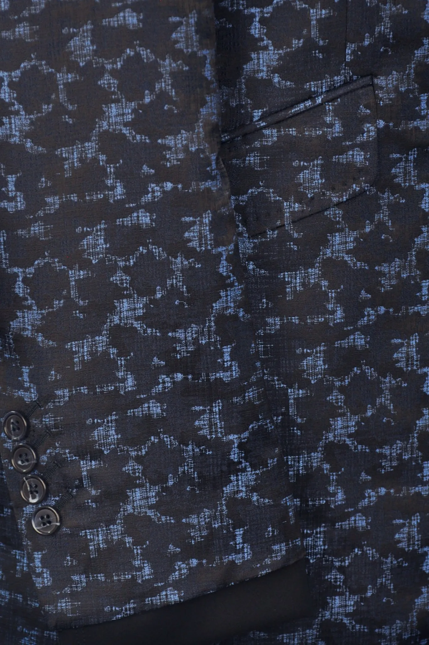 The Townsend Black Blue Pattern Suit