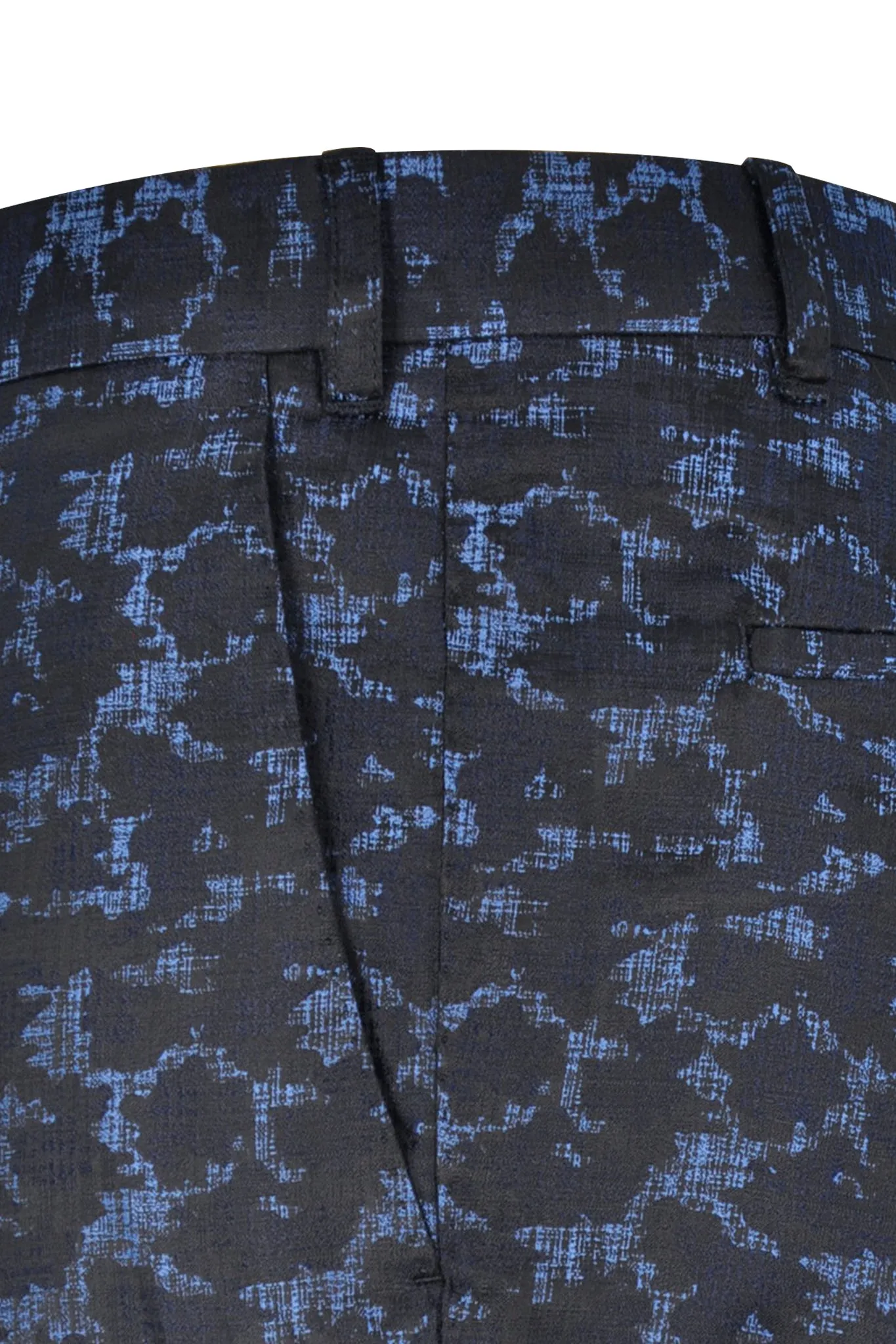 The Townsend Black Blue Pattern Suit