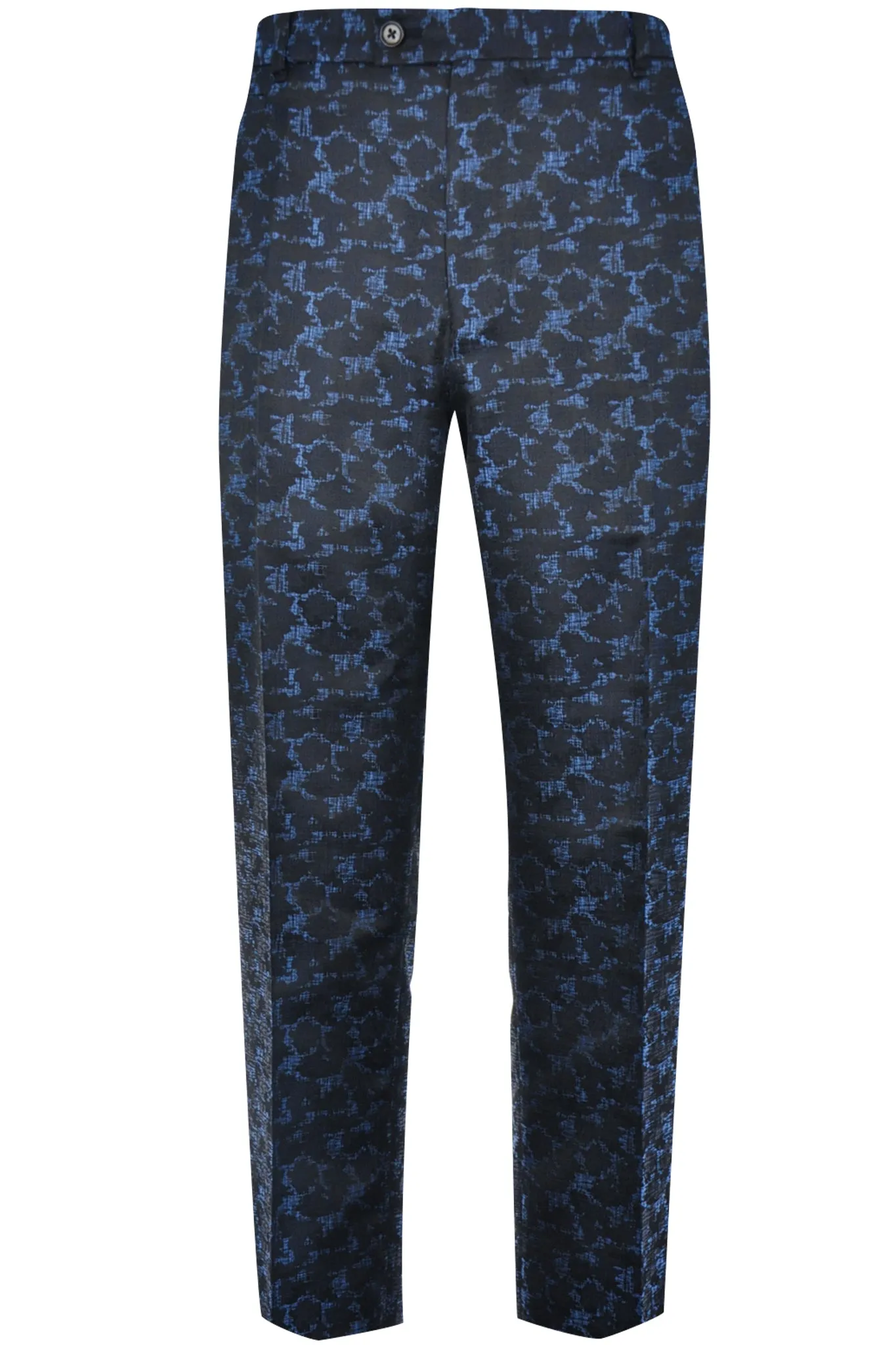 The Townsend Black Blue Pattern Suit