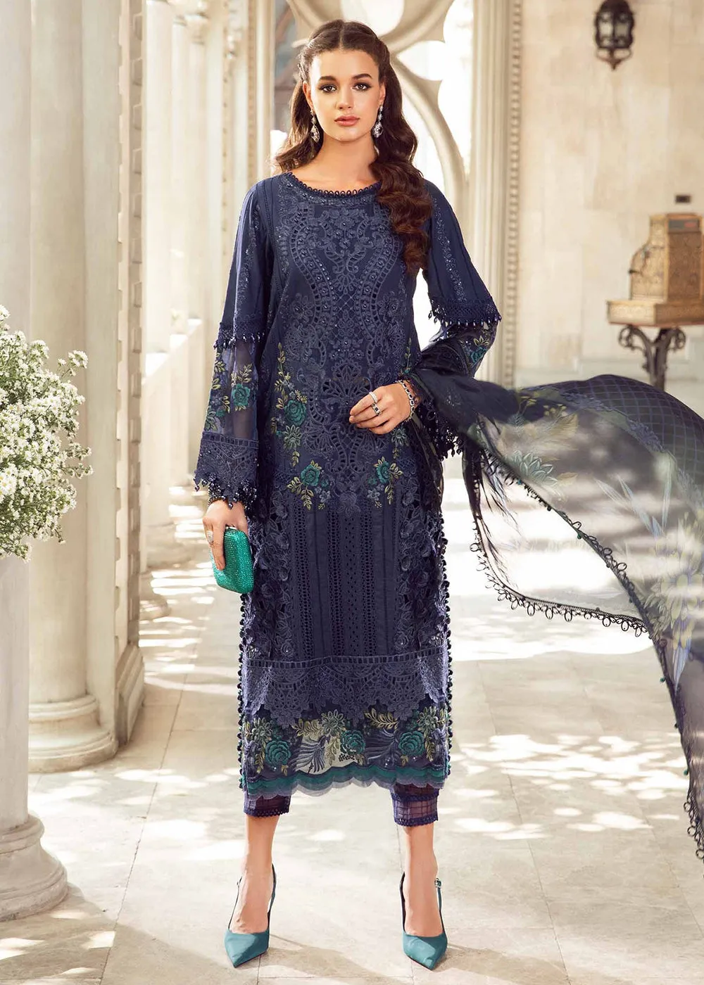 Unstitched Luxury Lawn Eid 2 Edition '24 by Maria B | EL-24-09