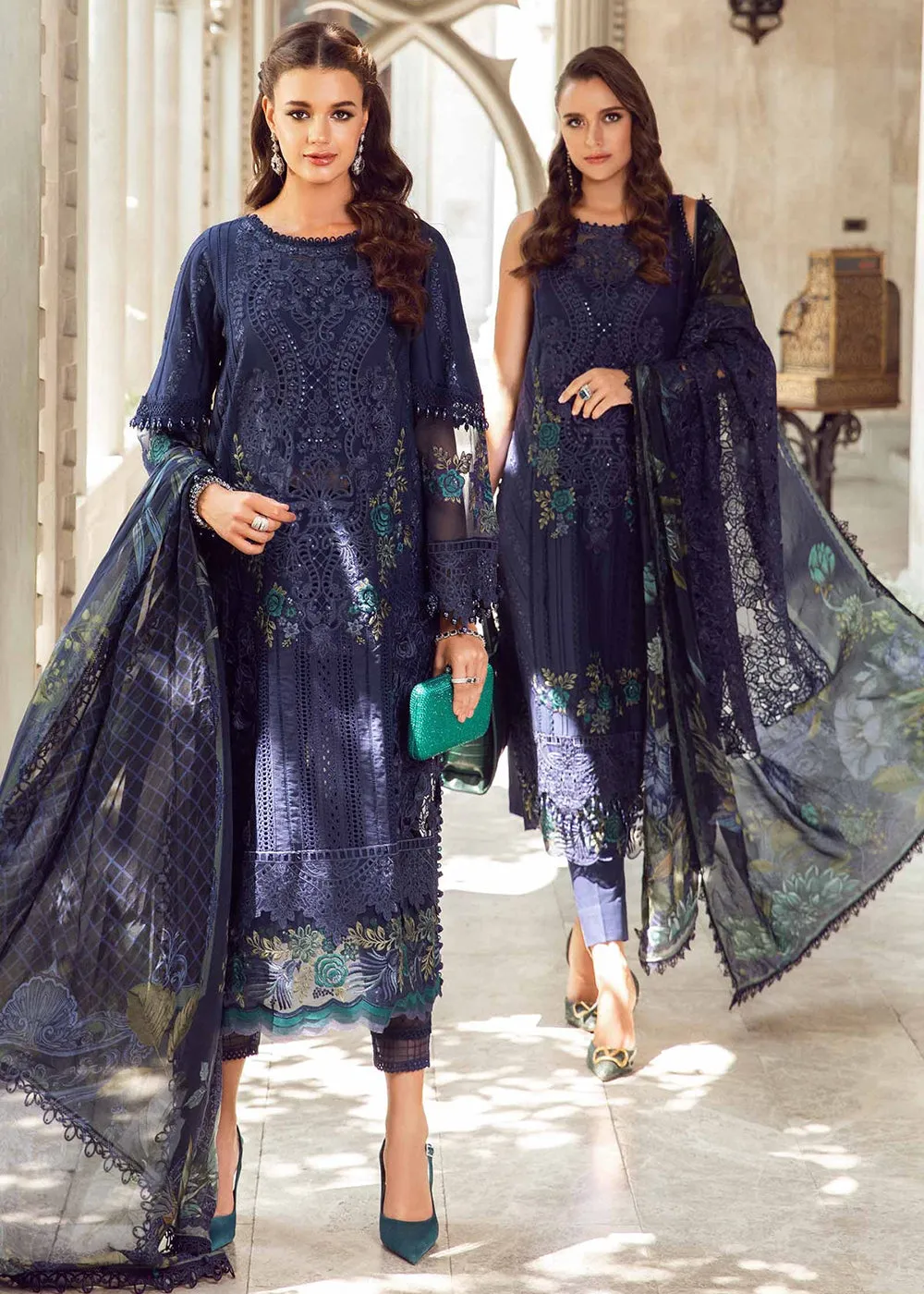 Unstitched Luxury Lawn Eid 2 Edition '24 by Maria B | EL-24-09