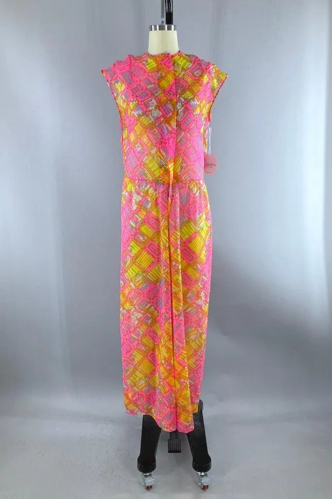 Vintage Neon Pauline Trigere Jumpsuit