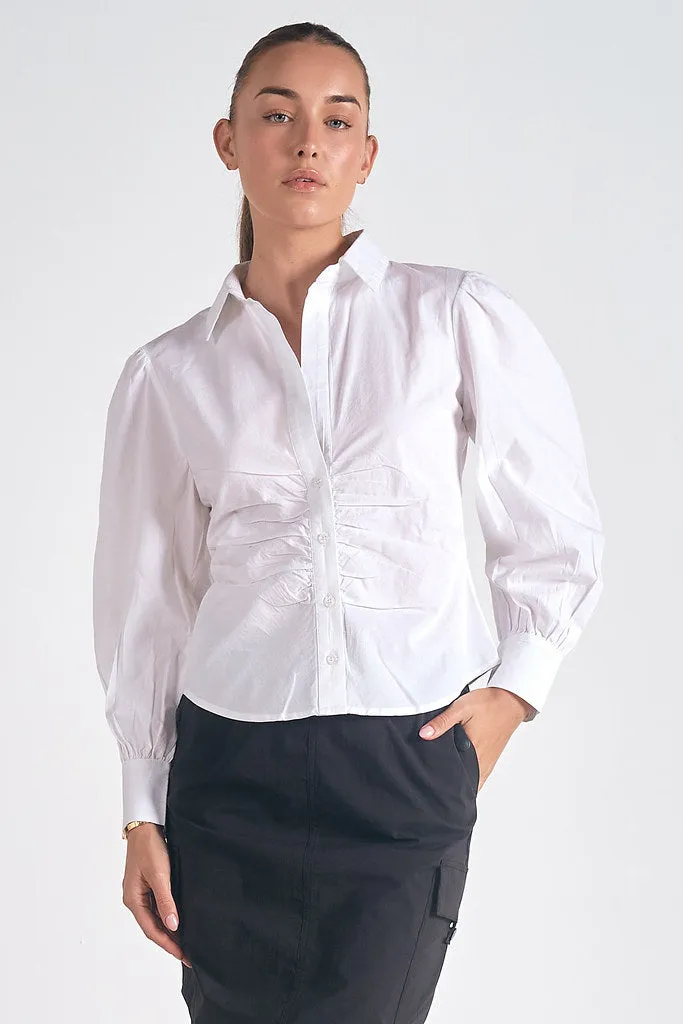 White Collared Shirt