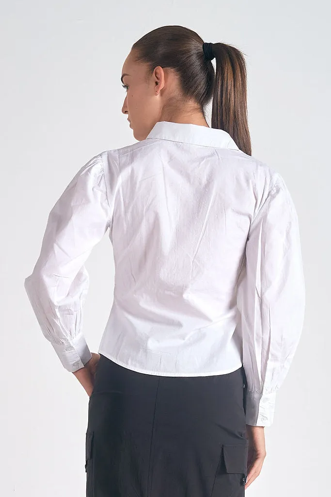 White Collared Shirt