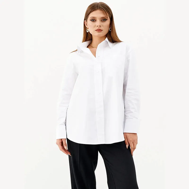 Women White Dress Shirt