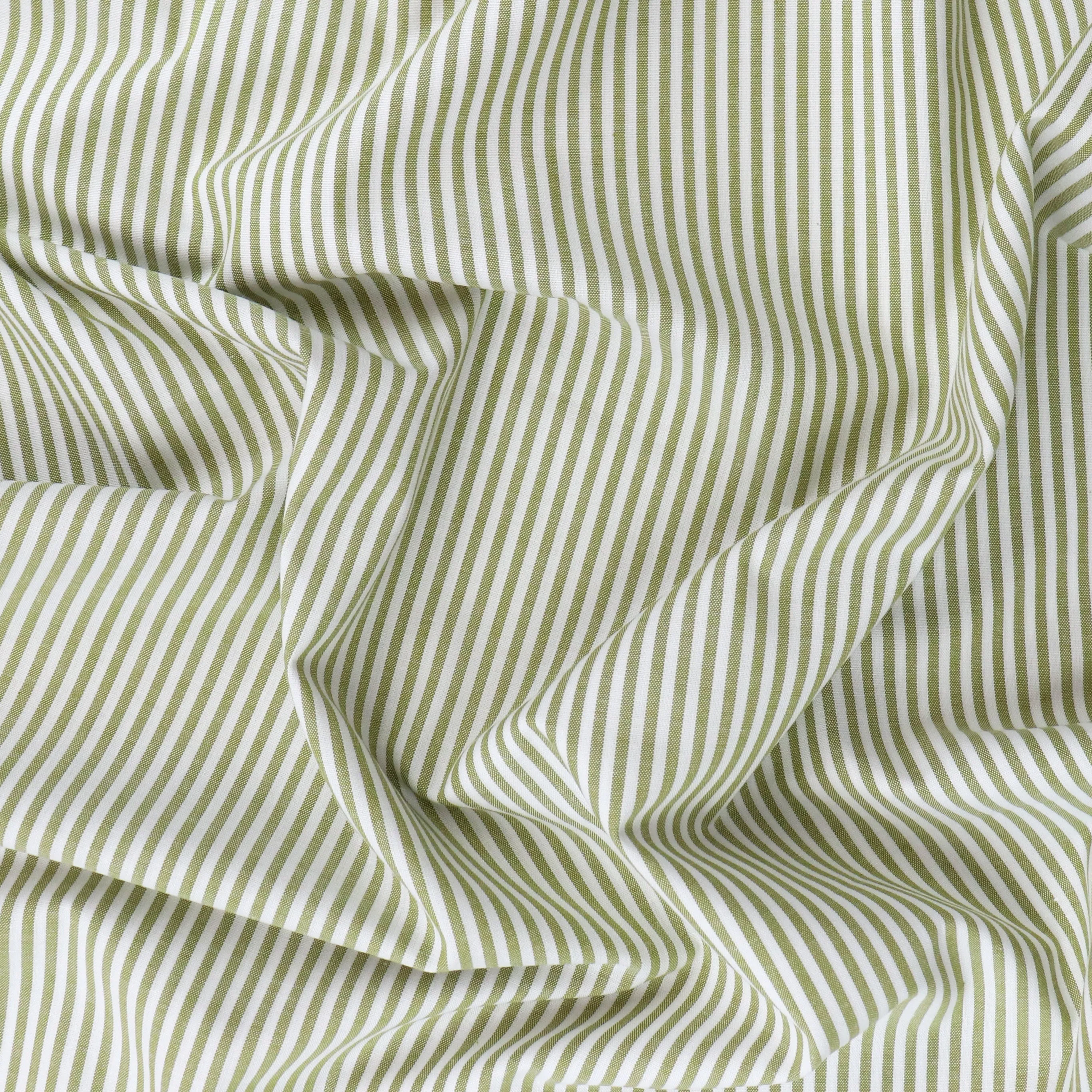 Yarn Dyed Cotton - Green Stripe