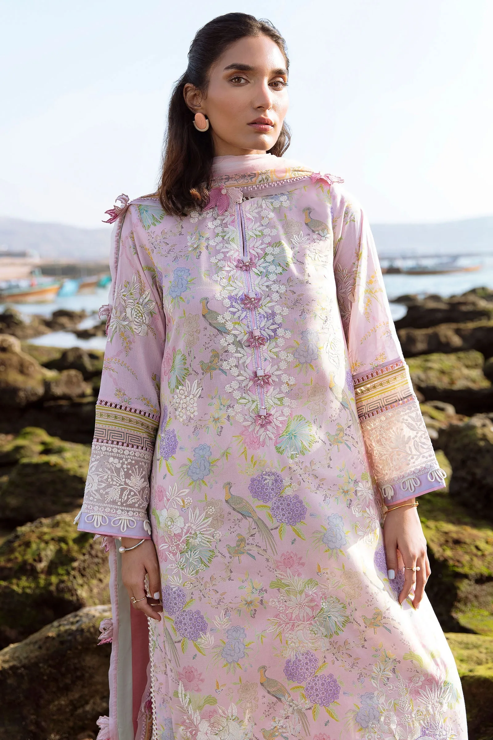 Zaha by Khadijah Shah Lawn Collection 2023 – LIA (ZL23-06 A)