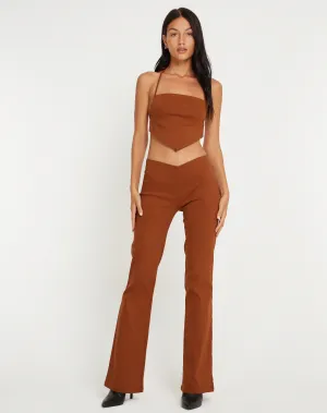 Zirnia Trouser in Coffee Bean