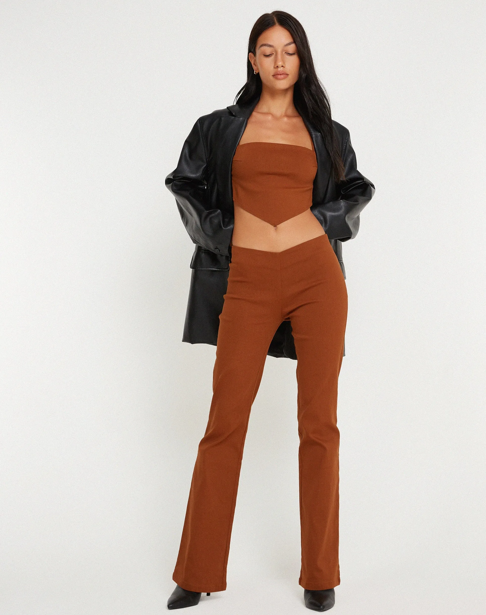 Zirnia Trouser in Coffee Bean