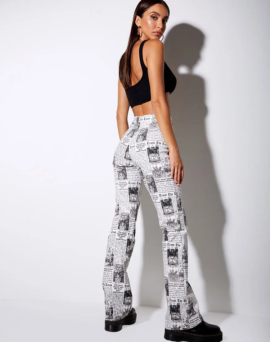 Zoven Flare Trouser in Tarot