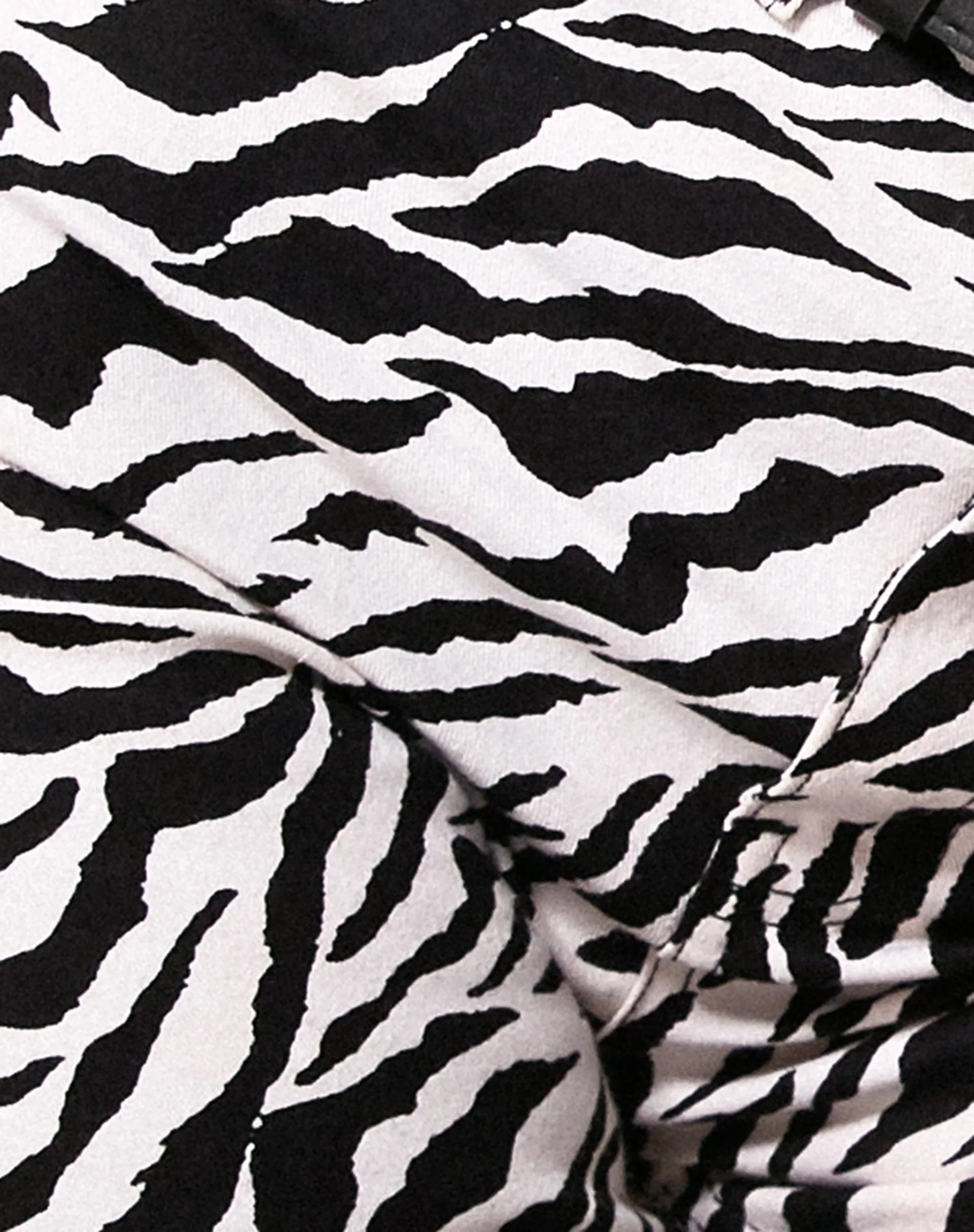 Zoven Trouser in 90's Zebra Black and White