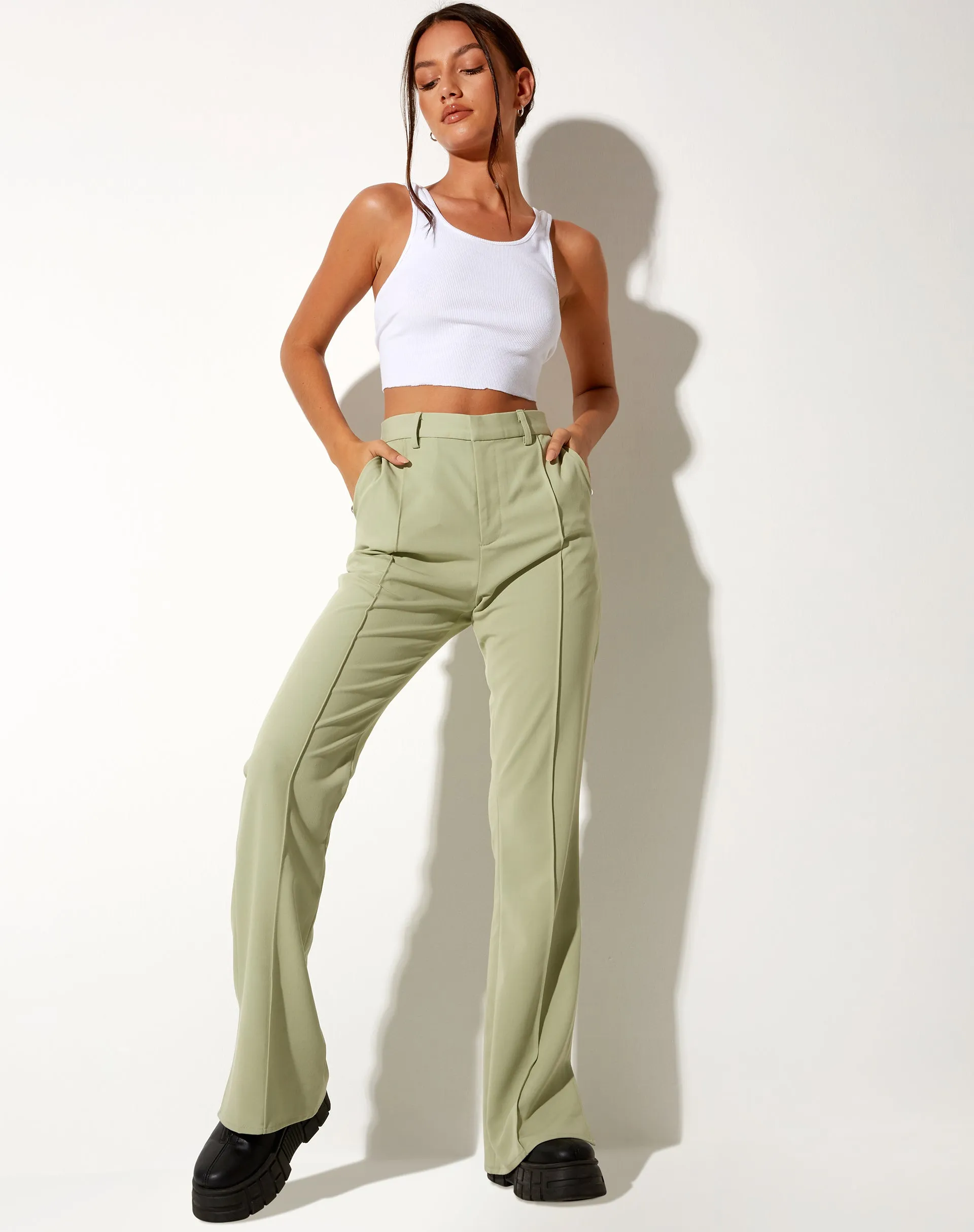 Zovey Trouser in Sage